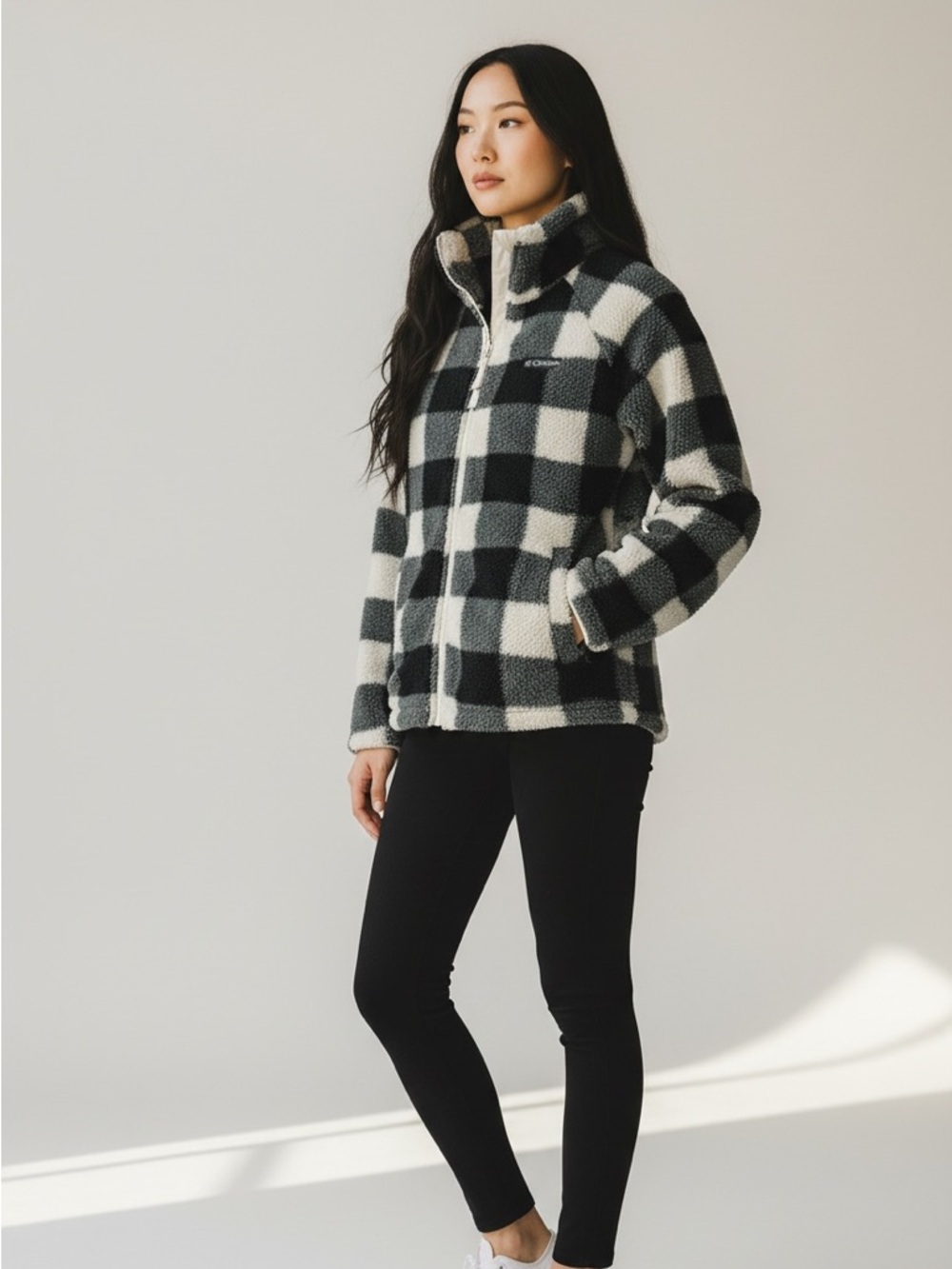 Columbia Women's Plaid Fleece Jacket Size S